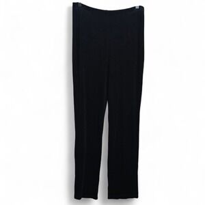 Chicos Travelers Pants Womens 0 Tall US Small Black Slinky Pull On Stretch